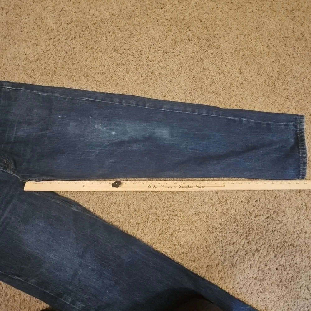 Levis 550 Jeans Mens 38x36‎ Blue Regular Fit Straight Leg Pockets Casual Denim